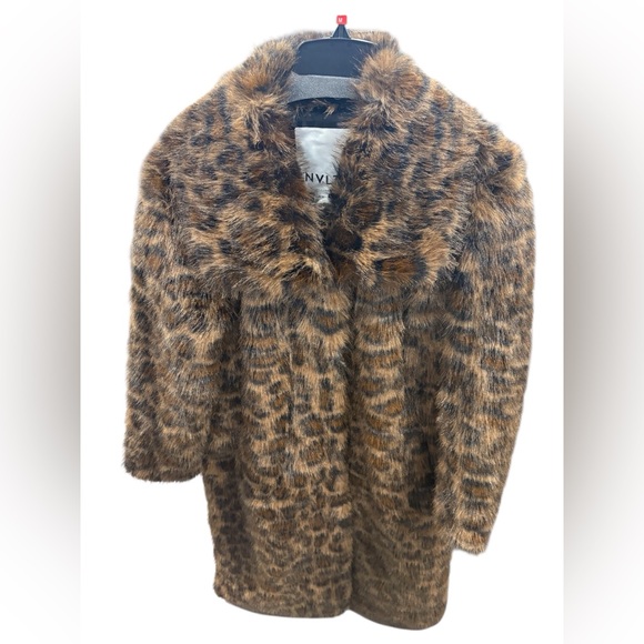 NVLT Brown Leopard Teddy Jacket - Picture 2 of 4